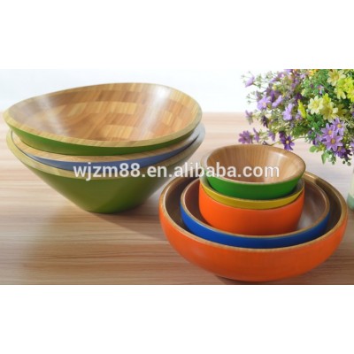 Fashion newly design natural living bamboo salad bowls