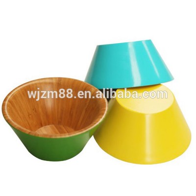 coloredl bamboo salad bowls wholesale