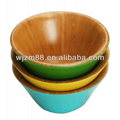 Eco-friendly cheap and high quality color vietnam bamboo bowl